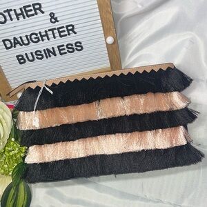 STELLA & DOT "Eloise" Clutch - Pink/Black